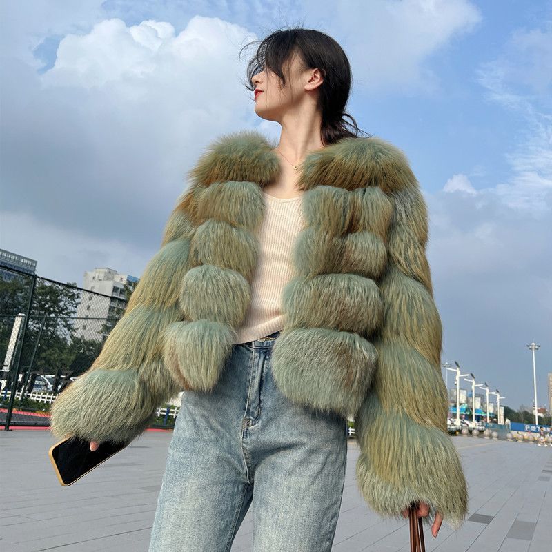 Luxury Winter Fox Fur Women Coats