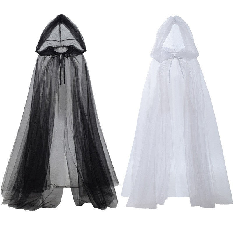 Halloween Cosplay Costume – Ghost Witch Cloak with Hood