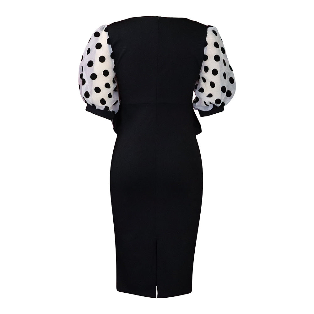 Fashion Polka Dot Tulle Women Dresses-Dresses-Free Shipping at meselling99