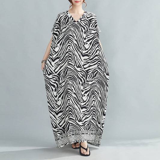 Summer Zebra Design Long Dresses-Dresses-The same as picture-One Size-Free Shipping at meselling99