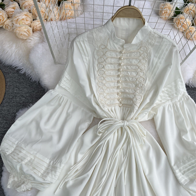 Royal-Inspired Doll Collar Dress