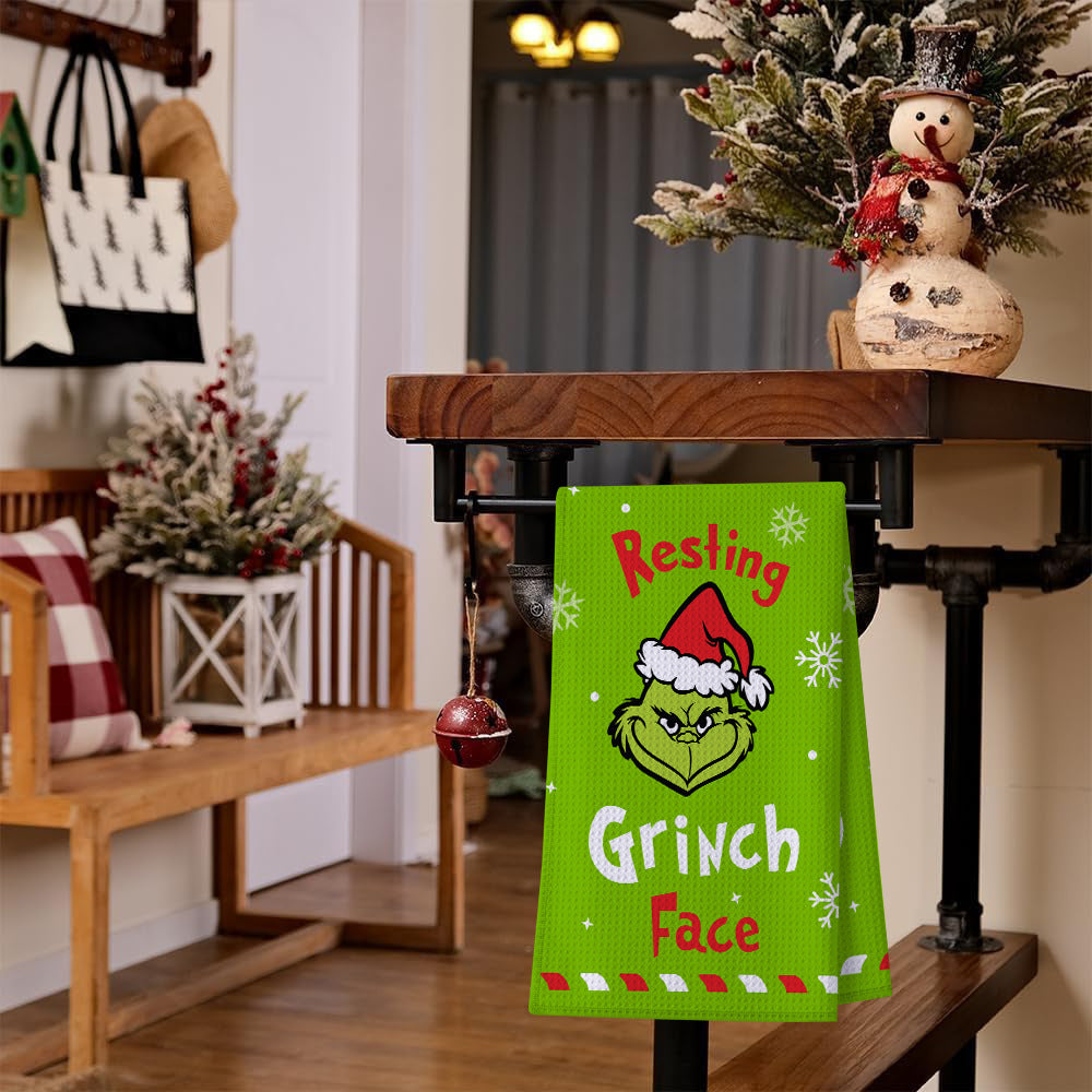 Grinch Christmas Kitchen Towel