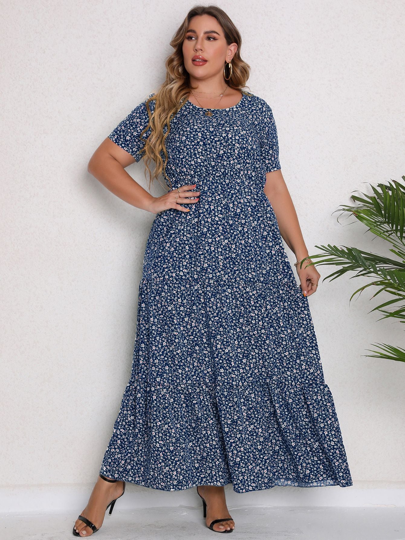 Plus Size Boho Beach Maxi Dress
