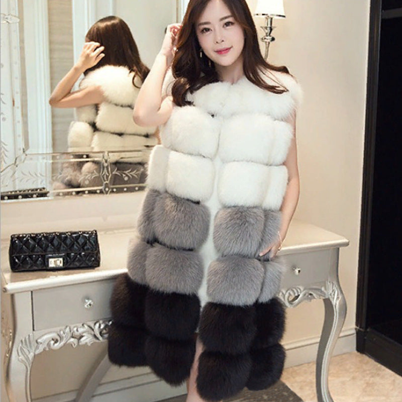 Fashion Faux Fur Winter Long Vest