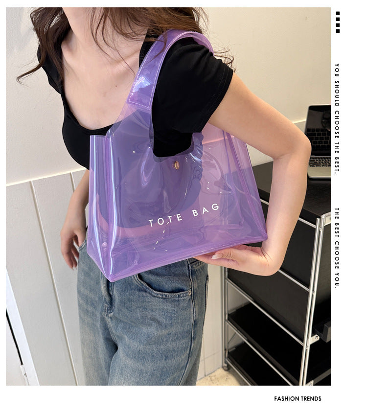Chic PVC Clear Shoulder Bag