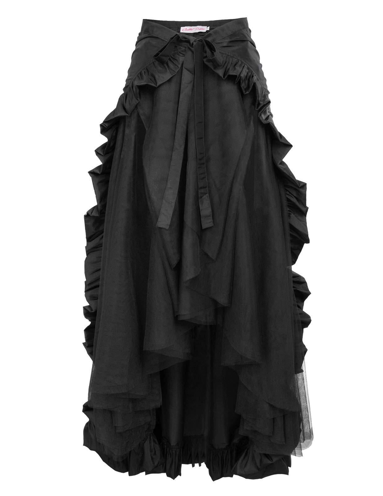 Plus Size Vintage Gothic Asymmetrical Waist-Cut Skirt
