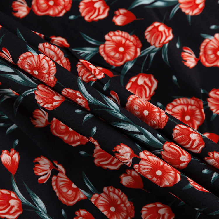 Women's Elegant Floral Print Dress