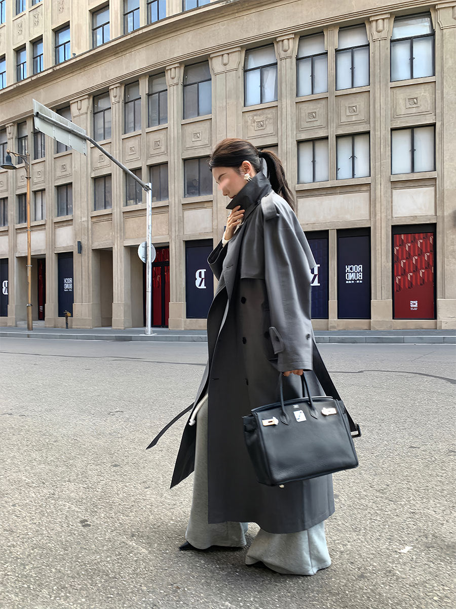 Women's Double-Breasted Trench Coat