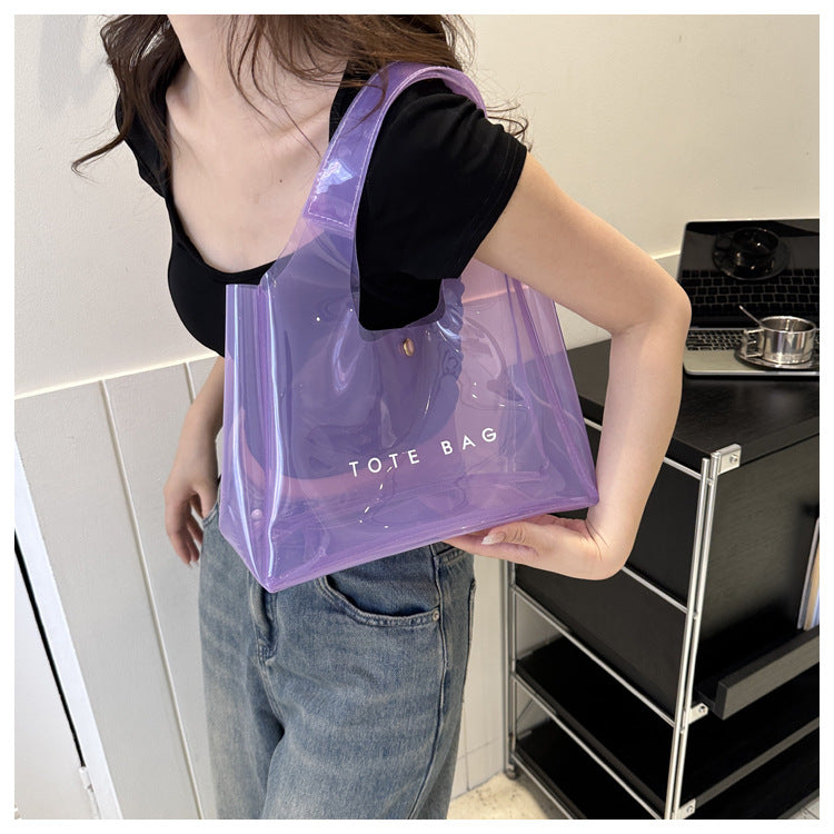 Chic PVC Clear Shoulder Bag