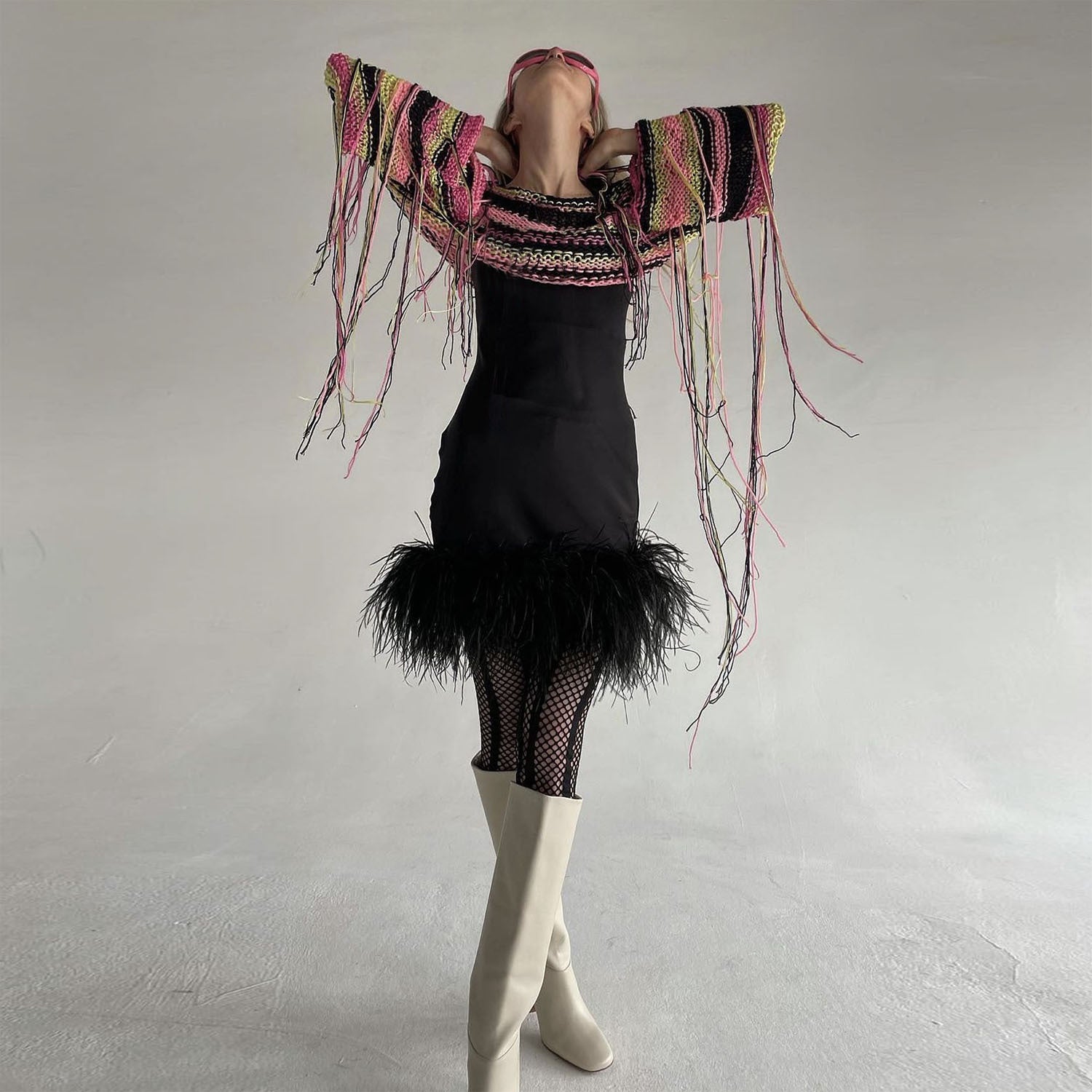 Casual Rainbow Tassels Loose Sweaters