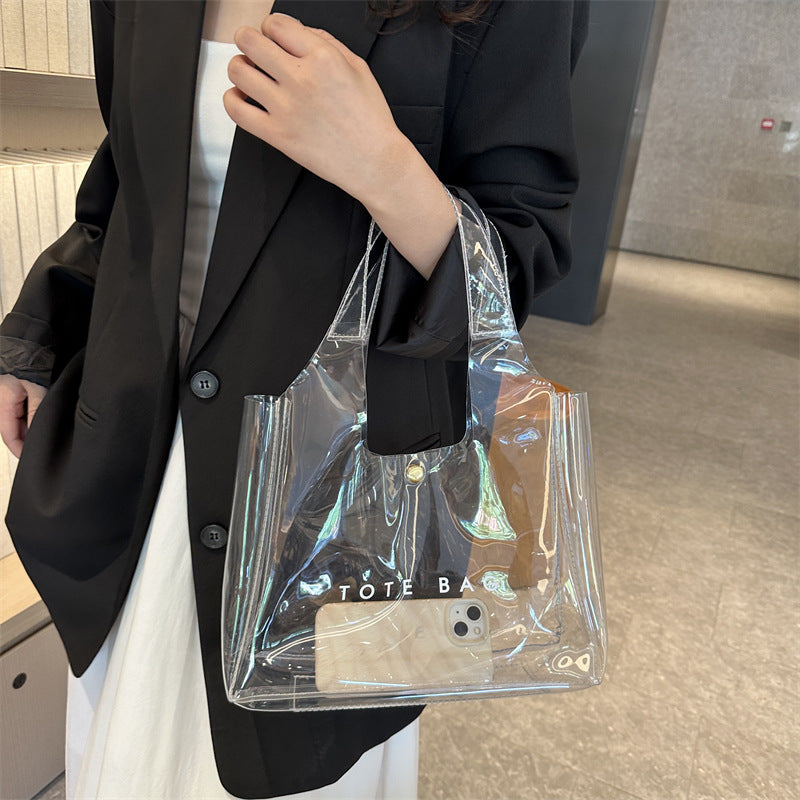 Chic PVC Clear Shoulder Bag