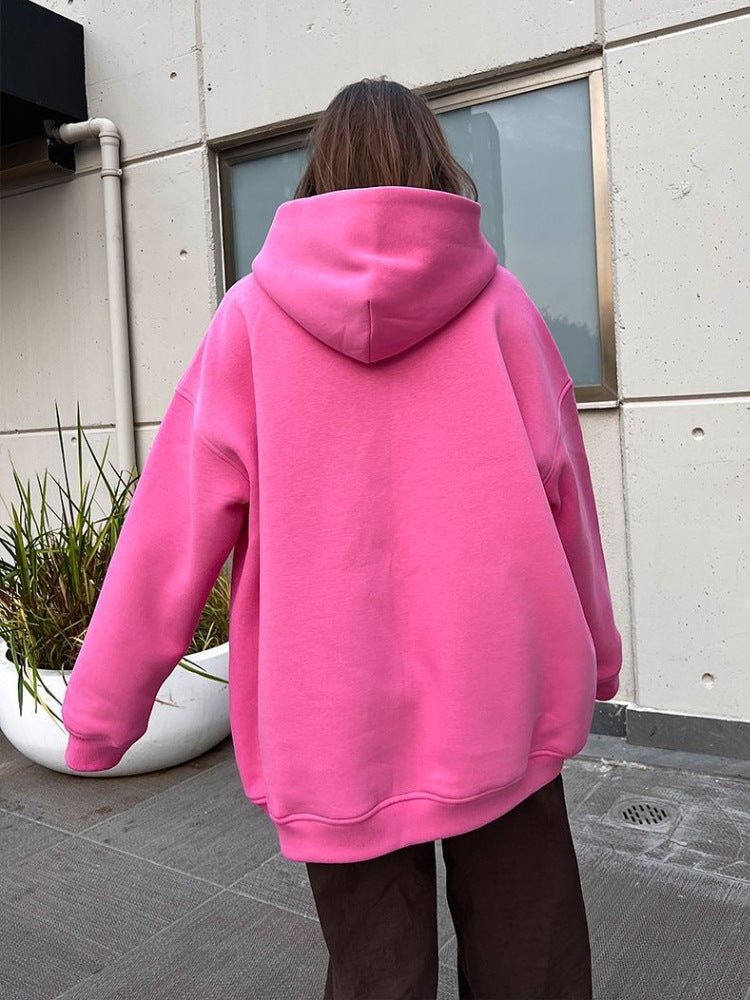 Casual Fall Winter Pockets Hoodies
