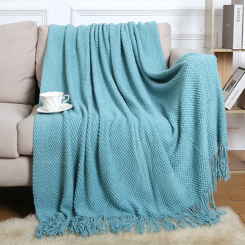 Boho Fringe Sofa Blanket