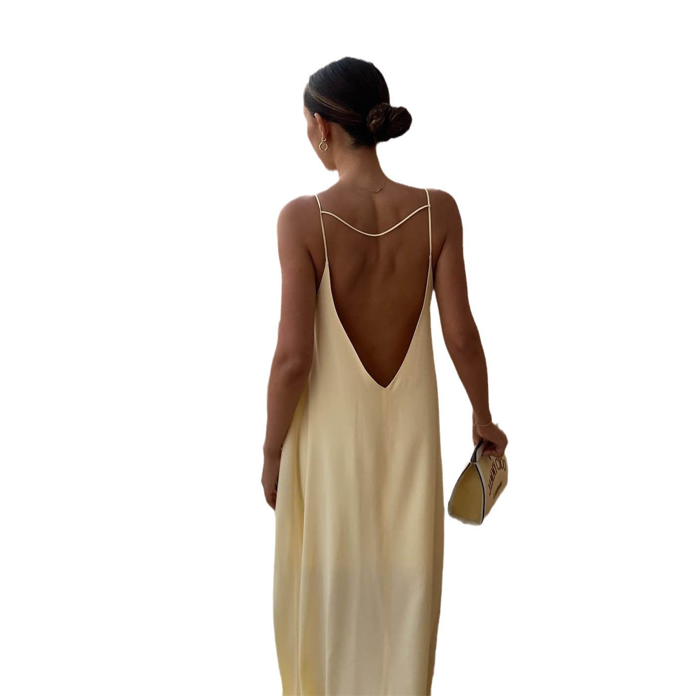 Women's Sexy Backless Maxi Dress