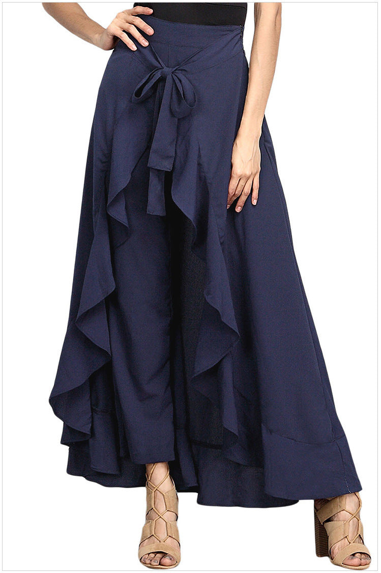 Plus Size High-Waisted Wide Leg Pants