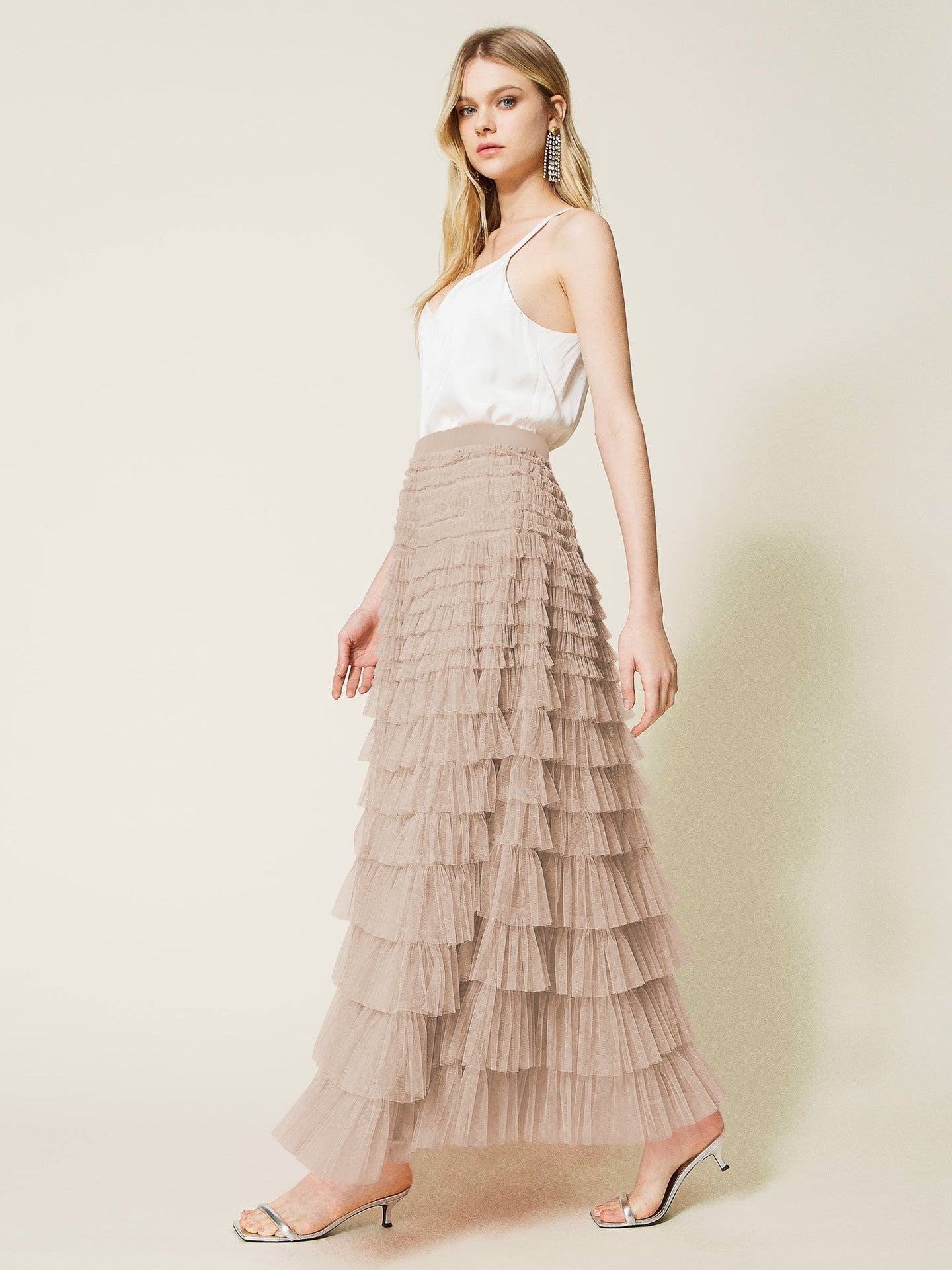 Fashion Elegant High Waist Tulle Cake Skirts for Women