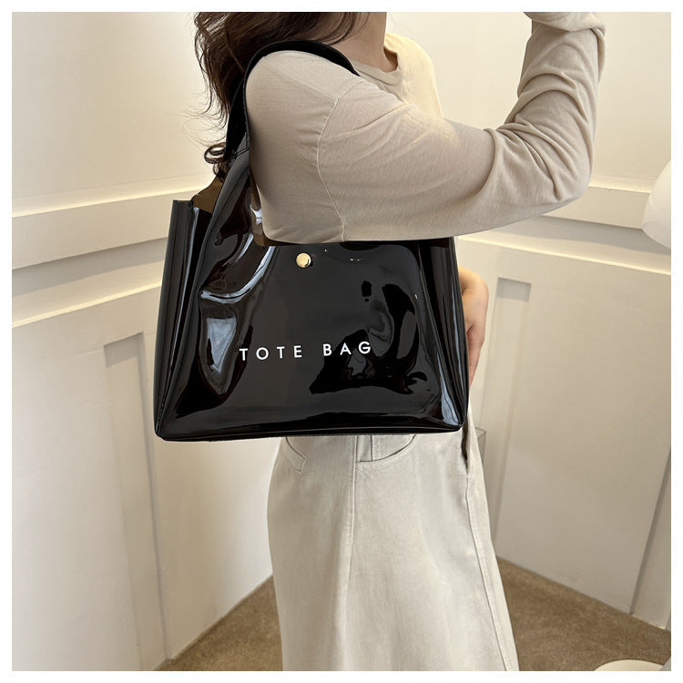 Chic PVC Clear Shoulder Bag