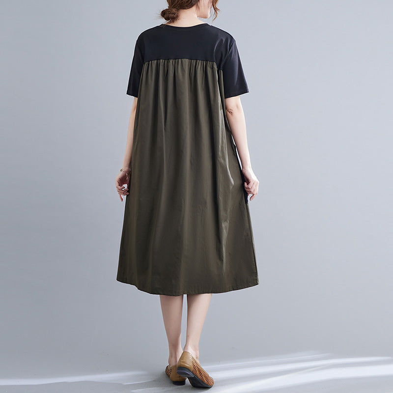 Vintage Short Sleeves Women Midi Dresses-Dresses-Free Shipping at meselling99