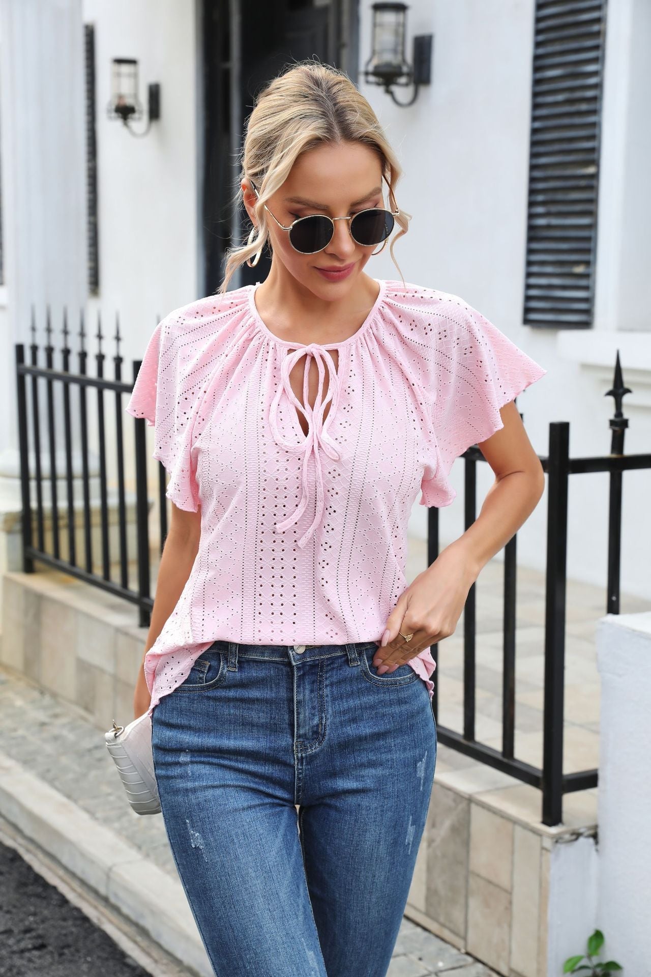 Summer Ruffled Short Sleeves Shirts