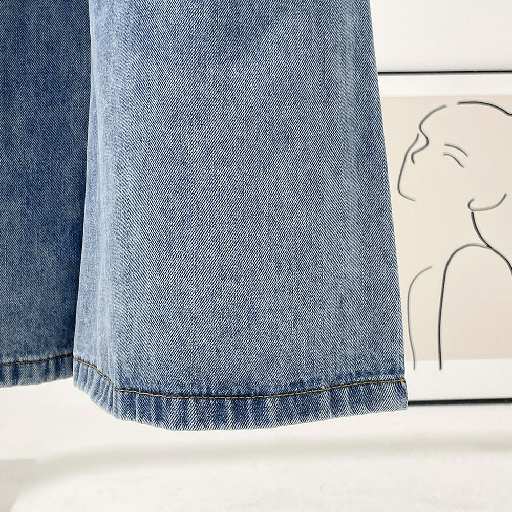 Designed Lace Up Trumpet Jeans for Women