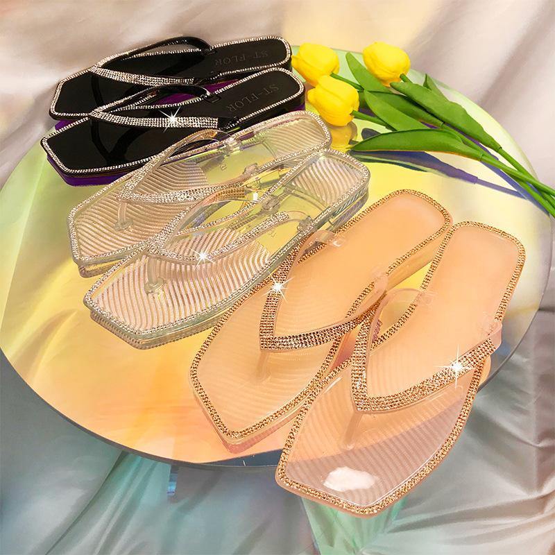 Women Summer Jelly Flip Flops Slippers-STYLEGOING