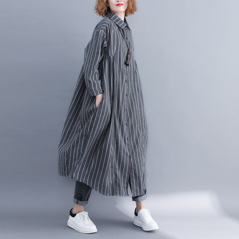 Fashion Linen Plu Ssizes Fall Shirts Coats-Coats & Jackets-Free Shipping at meselling99