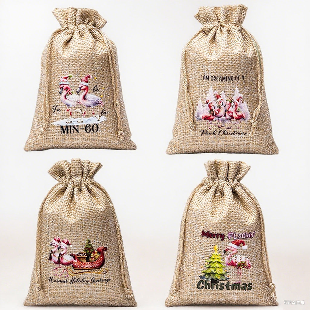 Drawstring Gift Pouches - Linen Storage Bags for Keepsakes & Essentials