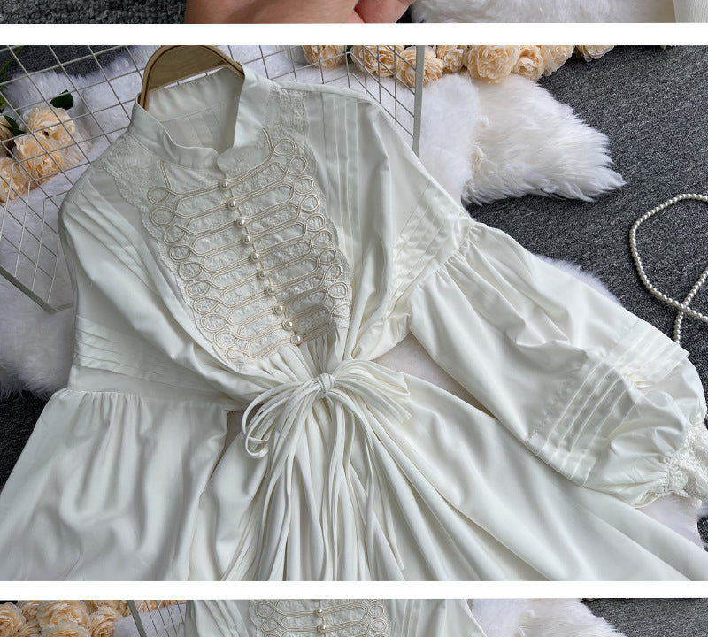 Royal-Inspired Doll Collar Dress