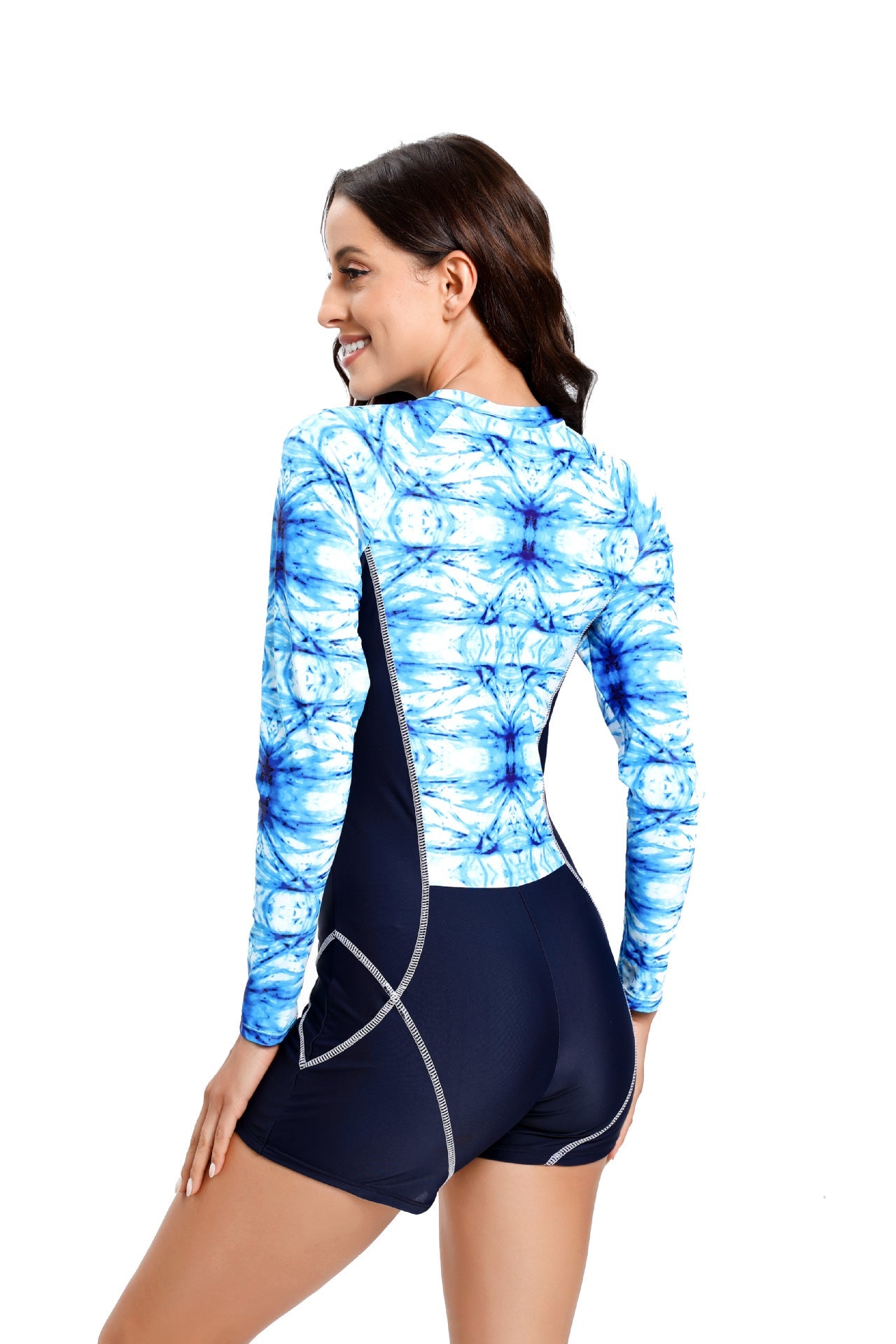 Long Sleeve Zip-Up Rash Guard Wetsuit