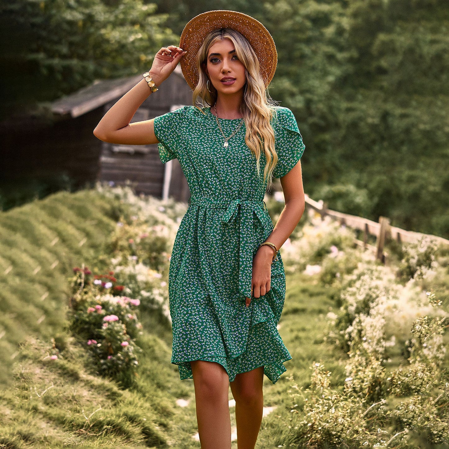 Casual Short Sleeves Daily Short Dresses