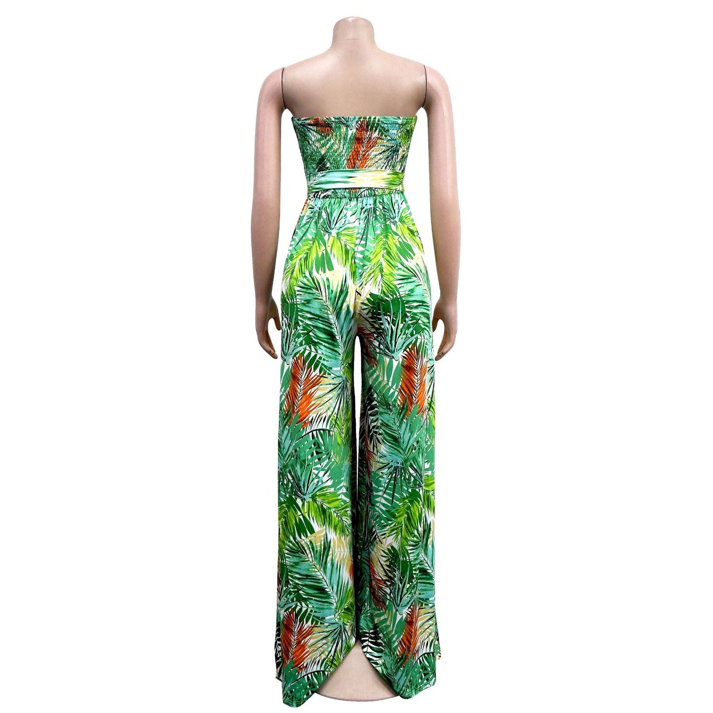 Fashion Floral Print Sleeveless Women Jumpsuits