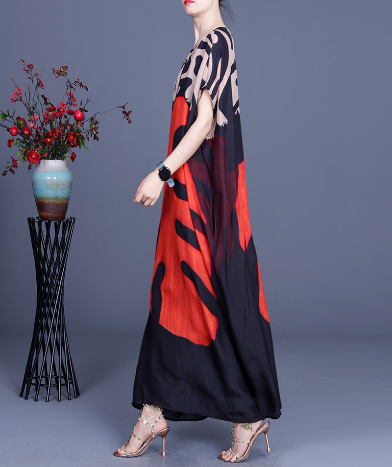 Summer Graffiti Romper Plus Sizes Dresses-Dresses-Free Shipping at meselling99