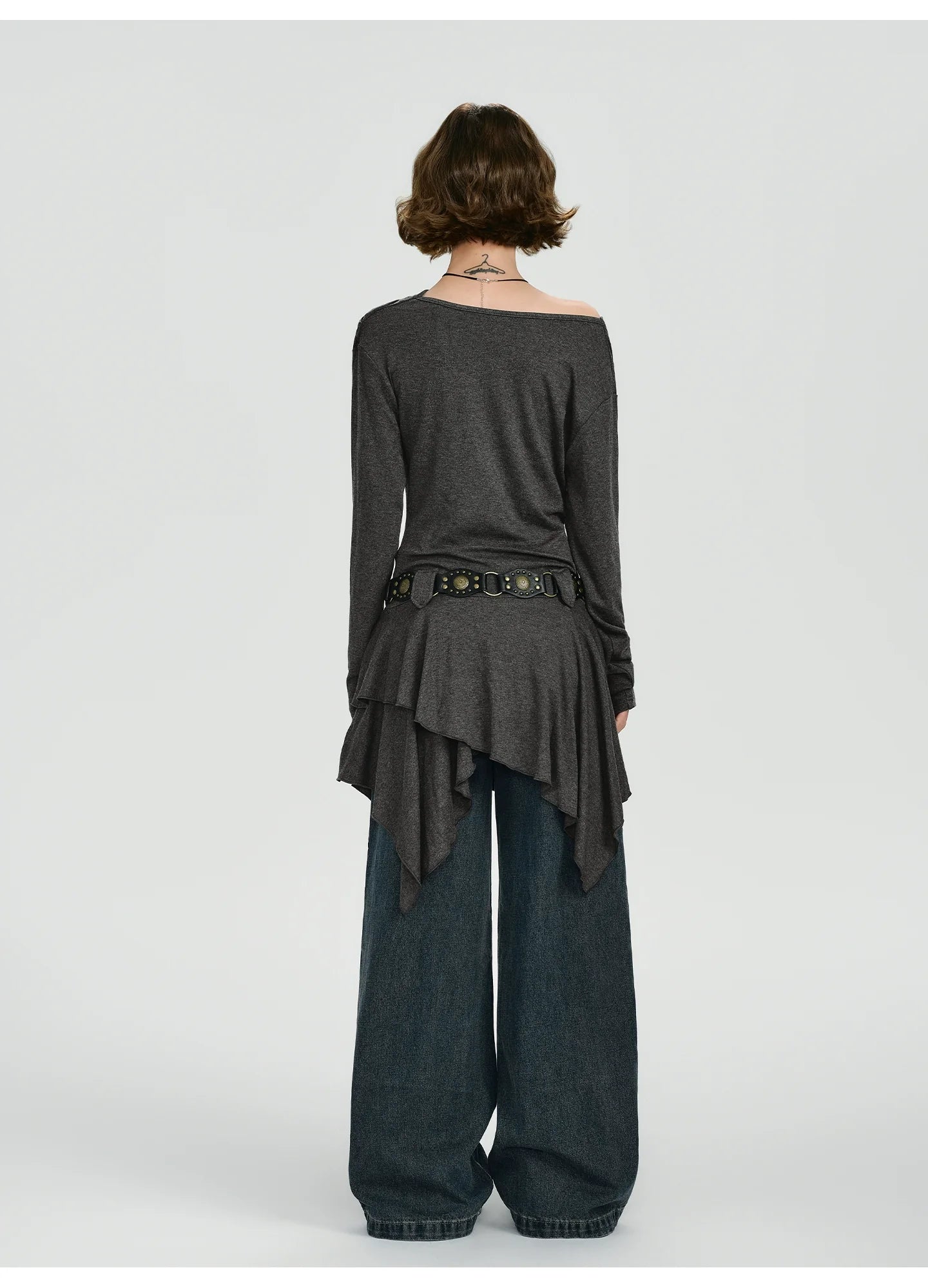 Girlyhalo Retro Vintage Off-Shoulder Long Sleeve Dress