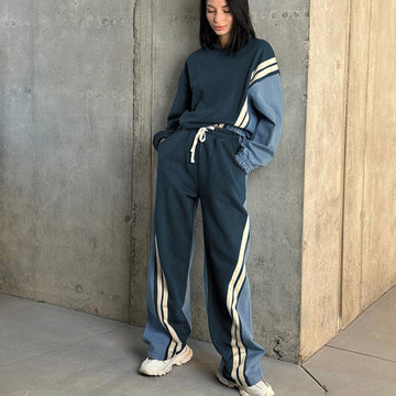 Women's Color-Block Sweatsuit Set