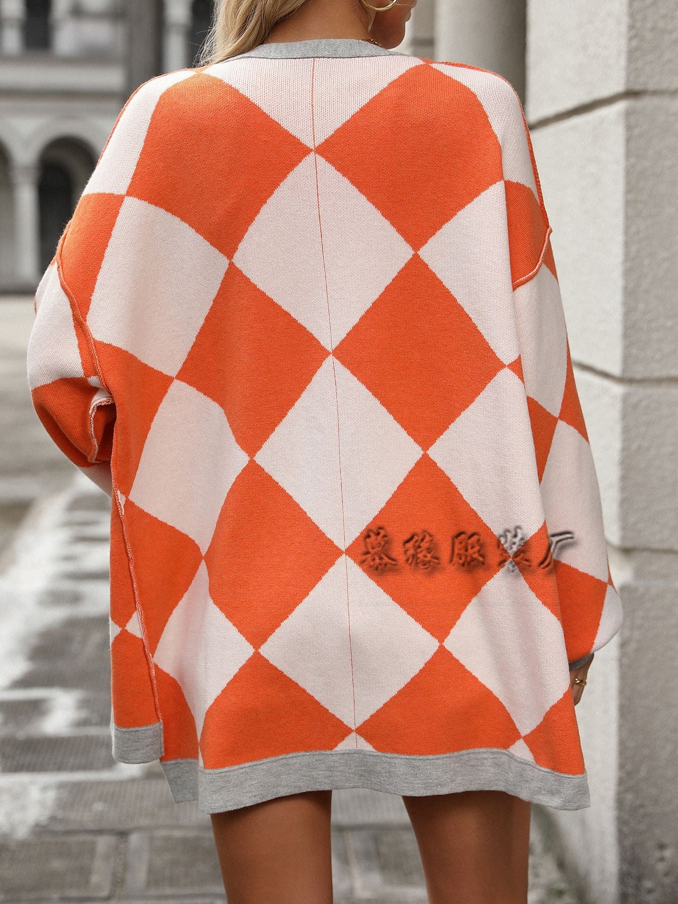 Casual V Neck Knitted Cardigan Sweaters