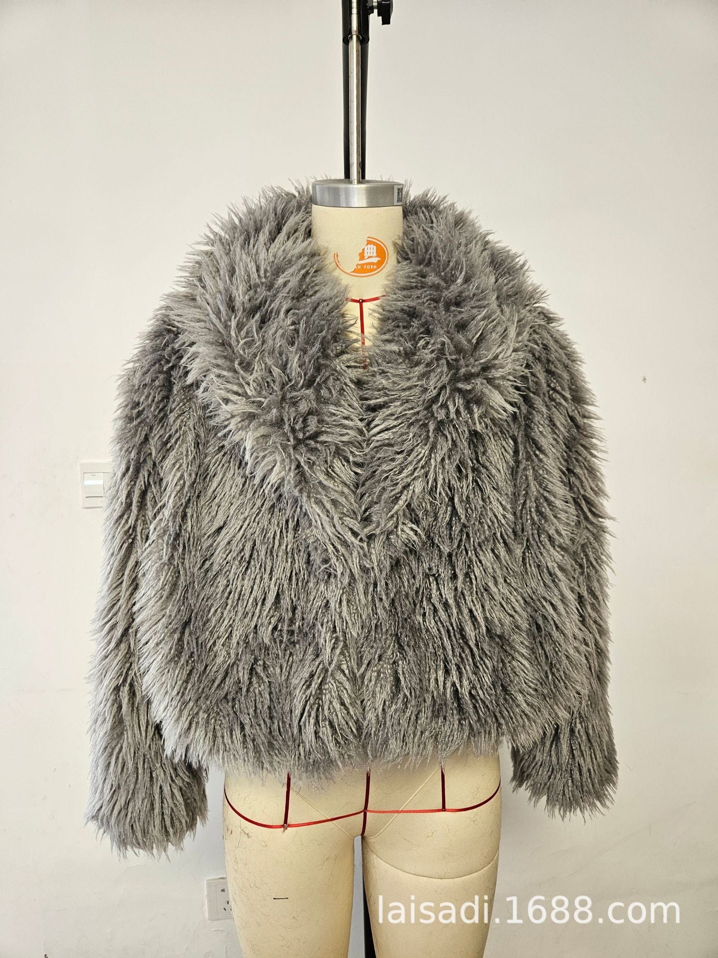 Stylish Short Eco-Friendly Faux Fur Jacket
