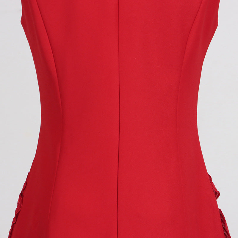 Designed Sweet 3D Floral Sleeveless Mini Dress