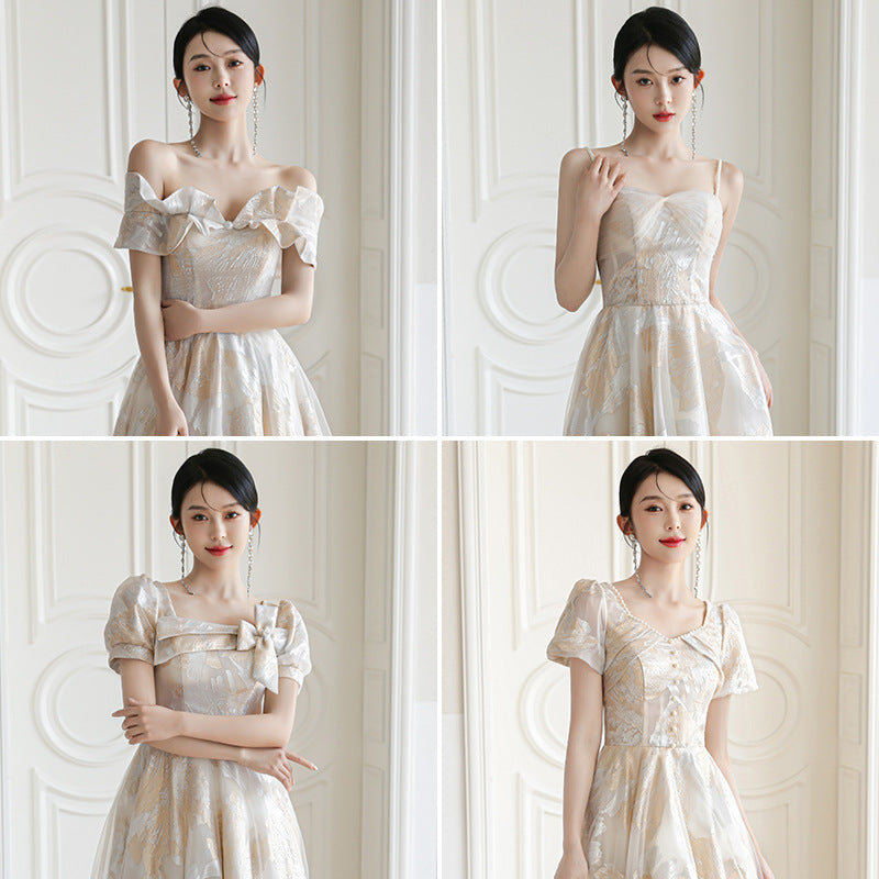 Fashion Champagne Bridesmaid Dresses