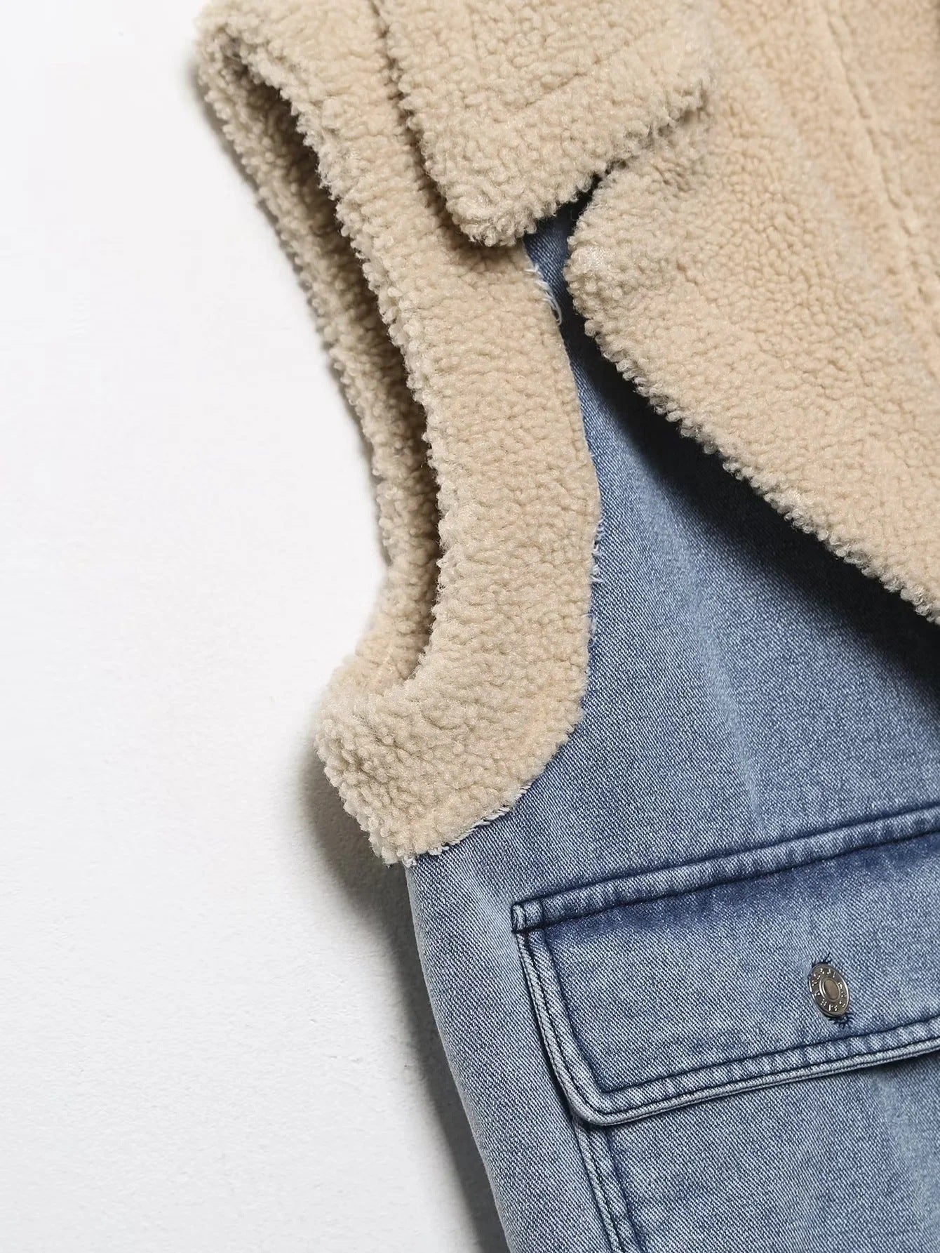 Fashion 2 in 1 Woolen Jacket Vest for Women