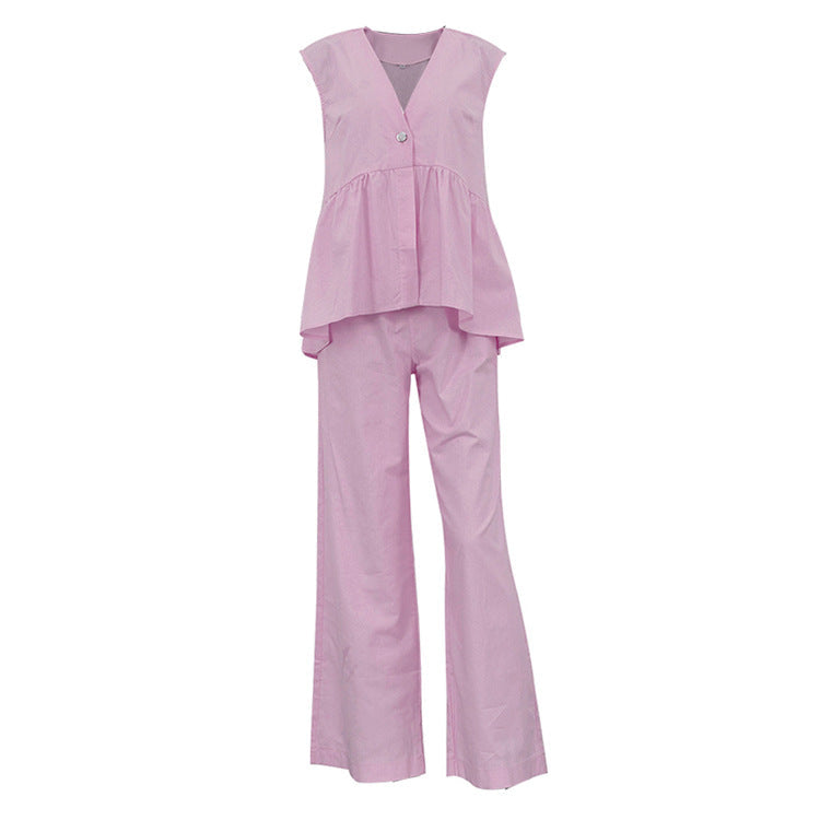 Women's Cotton Vest & Pants Set