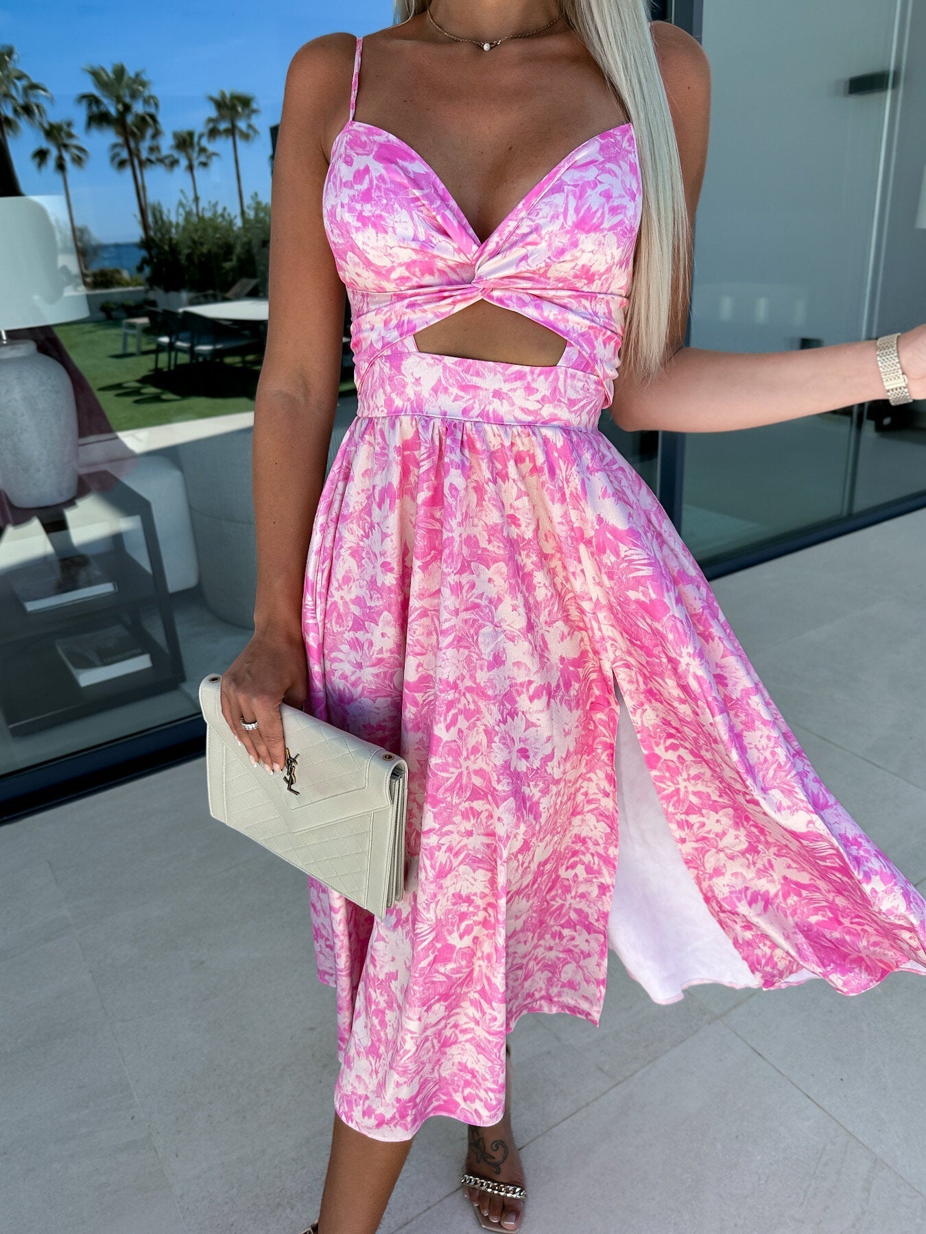 Sexy Summer Split Front Long Dresses-Dresses-Floral-S-Free Shipping at meselling99