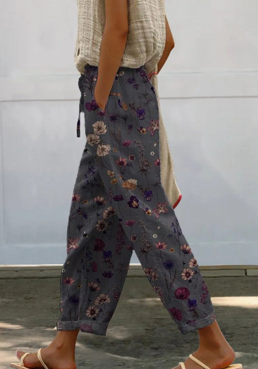 Casual Women Drawstring Elastic Waist Pants