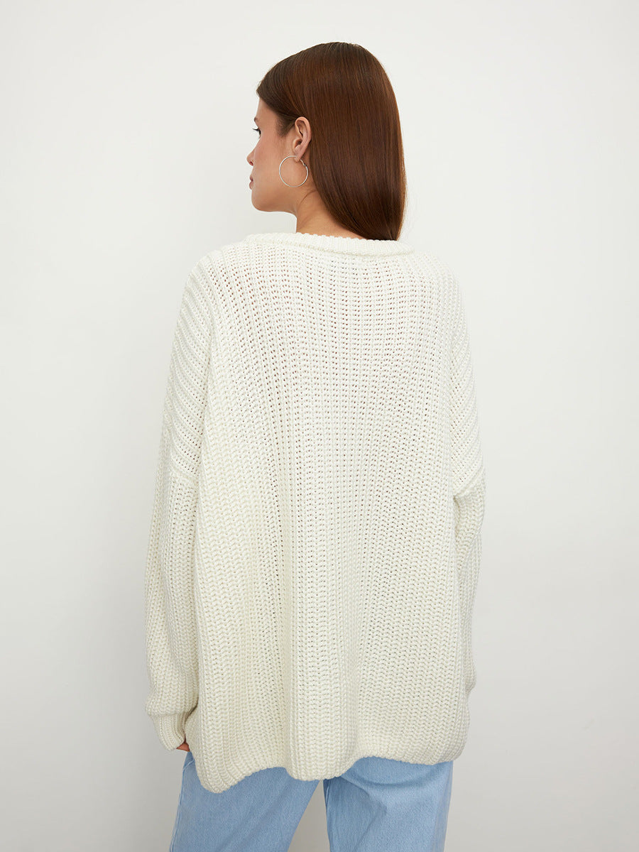 Lantern Sleeve Pullover Sweater
