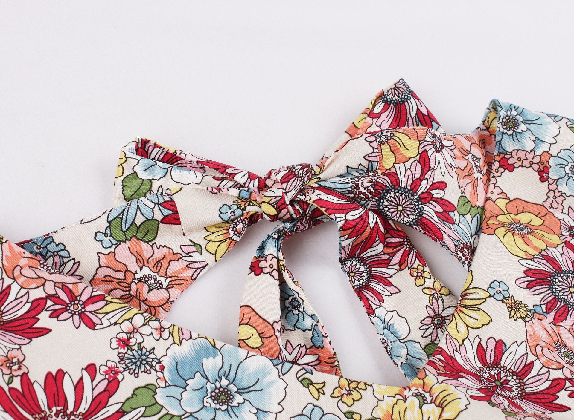 Women Summer Butterfly Print Backless Vintage Short Dresses-Vintage Dresses-Free Shipping at meselling99