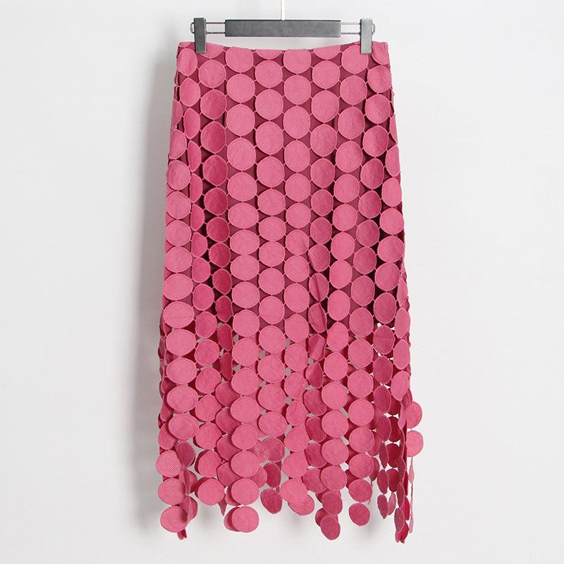 Embroidery Tassel High-End Bodycon Skirt