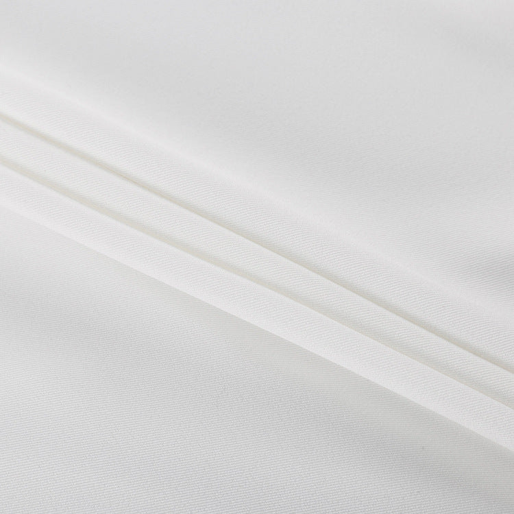 Designer A-Line White Low-Waist Midi Skirt – Unique Casual & Office Women's Skirt