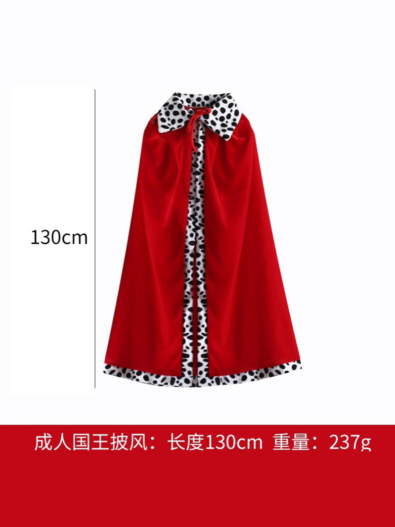 Halloween King Cape Costume for Kids & Adults