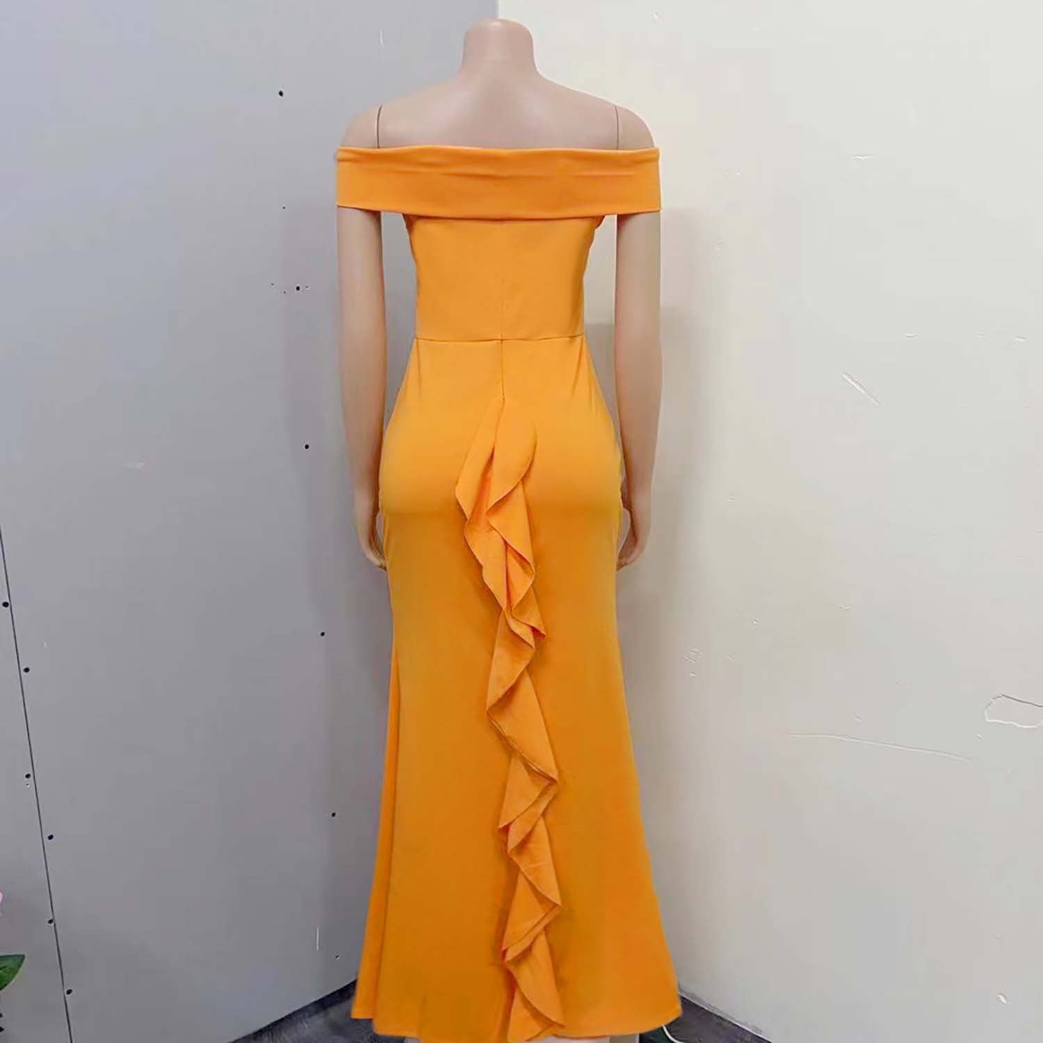 Off The Sholuder Plus Sizes Long Party Dresses for Women-Dresses-Free Shipping at meselling99