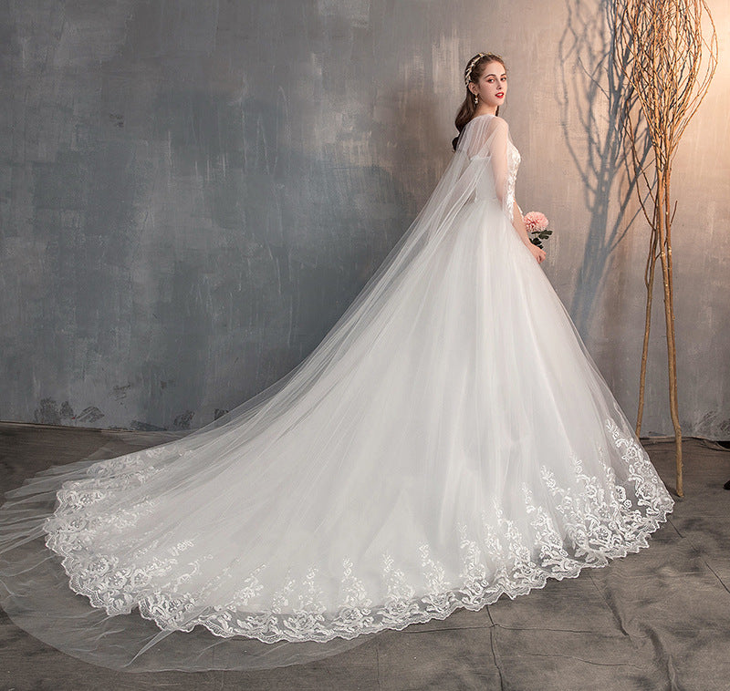 Fairly Princess Train Wedding Dresses