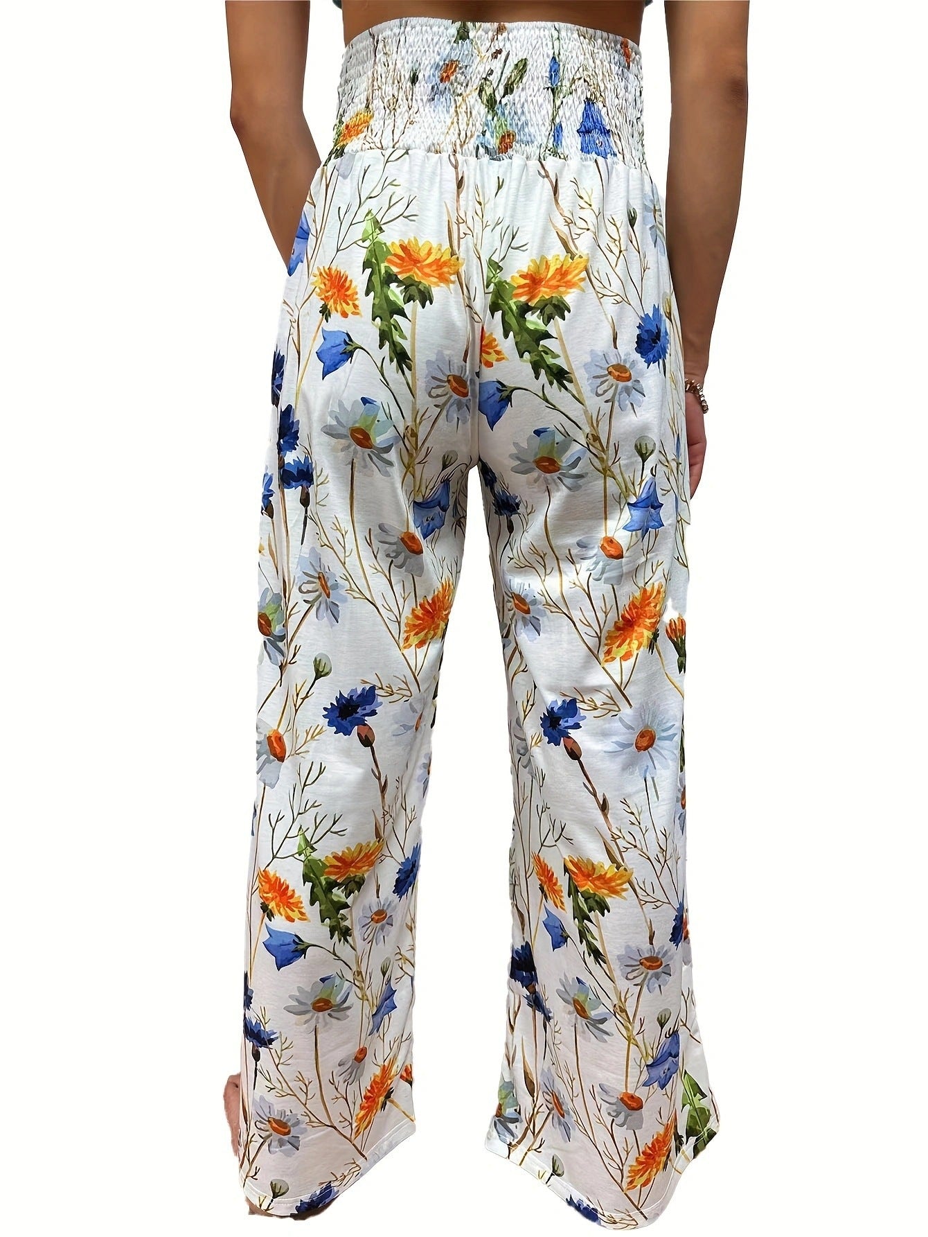 Women's Printed Wide-Leg Lounge Pants
